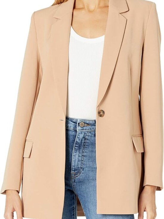 The Drop Jackets & Blazers - NWT The Drop Long Blake Blazer Praline XL